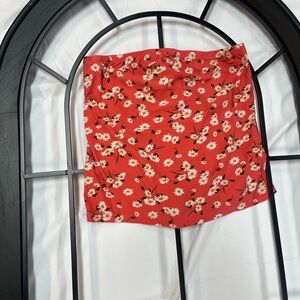 Rue21 Red Smocked Crop Top